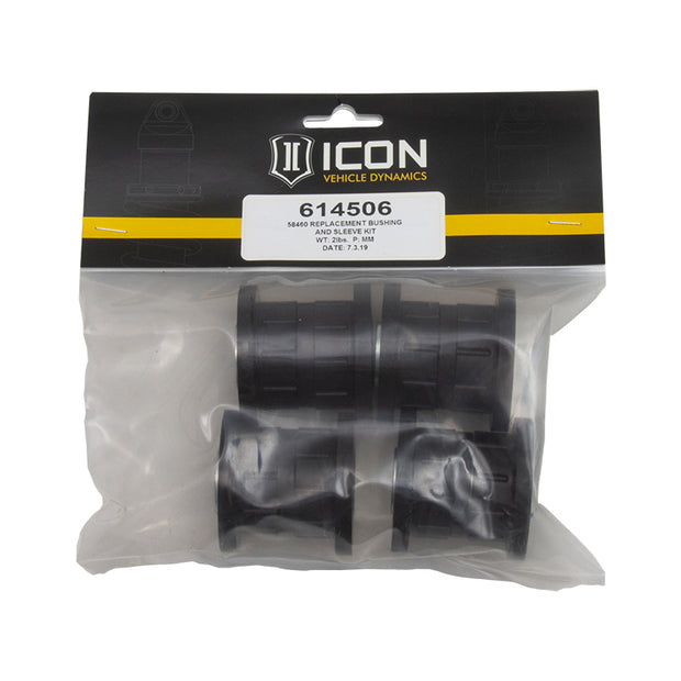 ICON Upper Control Arm Part Numbers 58460 And 58460DJ Replacement Bushing & Sleeve Kit