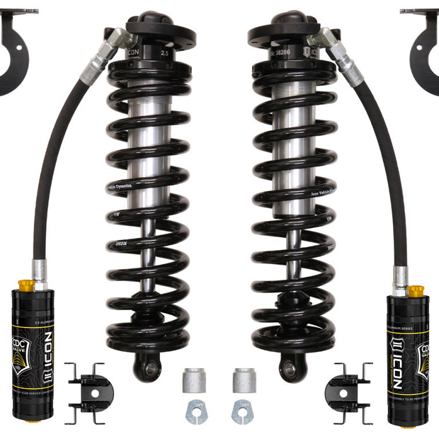 ICON 2005-2023 Ford F-250/F-350 Super Duty 4WD 2.5-3” Lift V.S. 2.5 Series Coilover Conversion Kit Remote Reservoir W/ CDCV W/ Caster Cams