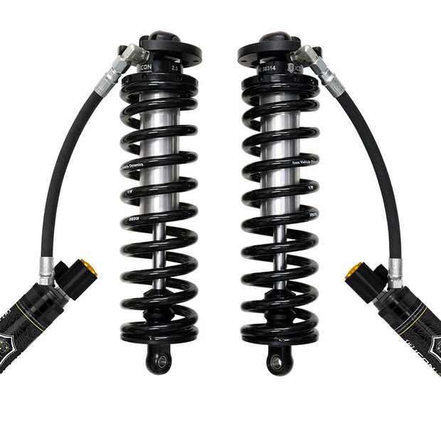 ICON 2005-2023 Ford F-250/F-350 Super Duty 4WD 2.5-3” Lift V.S. 2.5 Series Coilover Conversion Kit Remote Reservoir W/ CDEV W/ Caster Cams