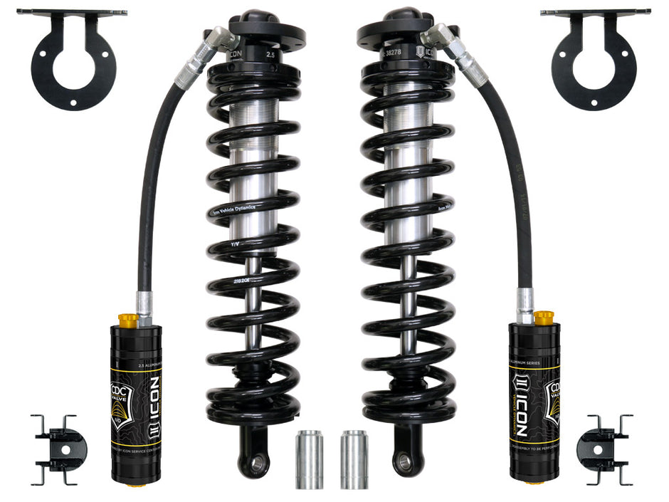 ICON 2005-2025 Ford F-250/F-350 Super Duty 4WD 4-5.5” Lift Front V.S. 2.5 Series Coilover Conversion Kit Remote Reservoir W/ CDCV