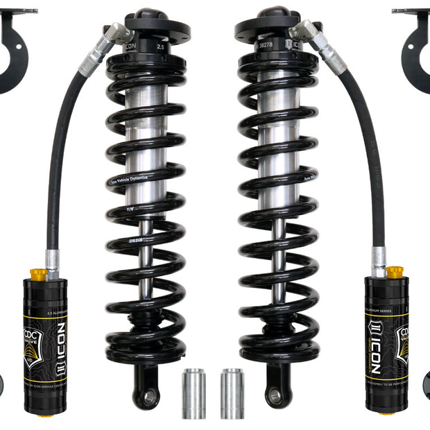 ICON 2005-2025 Ford F-250/F-350 Super Duty 4WD 4-5.5” Lift Front V.S. 2.5 Series Coilover Conversion Kit Remote Reservoir W/ CDCV