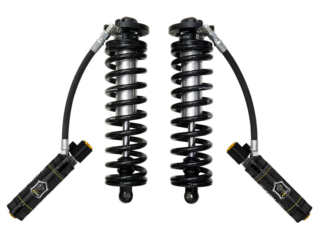 ICON 2017-2025 Ford F-250/F-350 Super Duty 4WD 4-5.5” Lift Front V.S. 2.5 Series Coilover Conversion Kit Remote Reservoir W/ CDEV