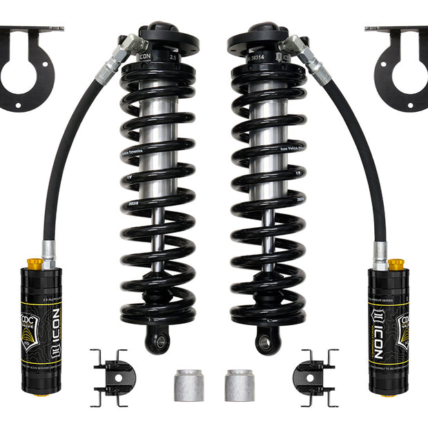 ICON 2023-2025 Ford F-250/F-350 Super Duty 4WD 2.5-3” Lift V.S. 2.5 Series Coilover Conversion Kit Remote Reservoir W/ CDCV