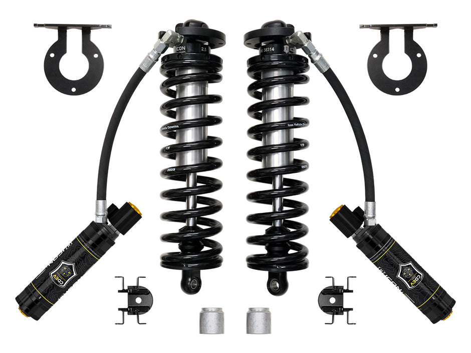 ICON 2023-2025 Ford F-250/F-350 Super Duty 4WD 2.5-3” Lift V.S. 2.5 Series Coilover Conversion Kit Remote Reservoir W/ CDEV