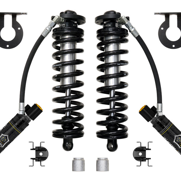 ICON 2023-2025 Ford F-250/F-350 Super Duty 4WD 2.5-3” Lift V.S. 2.5 Series Coilover Conversion Kit Remote Reservoir W/ CDEV