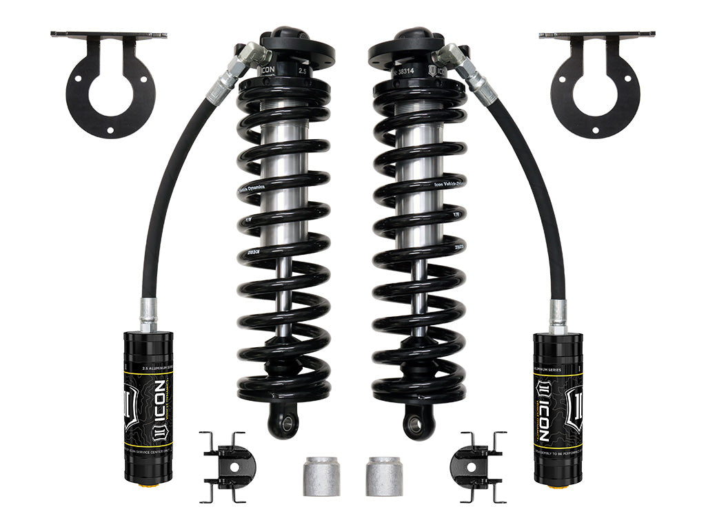 ICON 2023-2025 Ford F-250/F-350 Super Duty 4WD 2.5-3” Lift V.S. 2.5 Series Coilover Conversion Kit Remote Reservoir