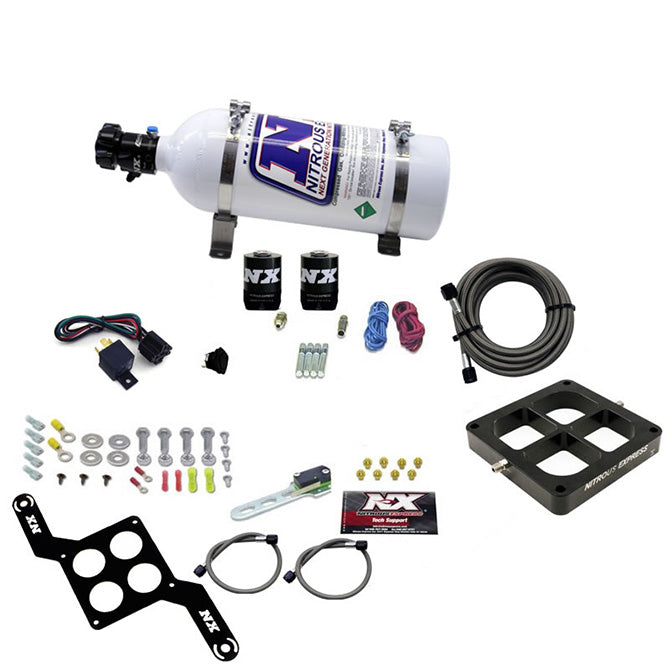 Nitrous Express - DOMINATOR SINGLE ENTRY BILLET CROSSBAR STAGE 6 (50-300HP) W/5LB BOTTLE - 63070-05