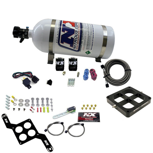 Nitrous Express - DOMINATOR SINGLE ENTRY BILLET CROSSBAR STAGE 6 (50-300HP) W/10LB BOTTLE - 63070-10