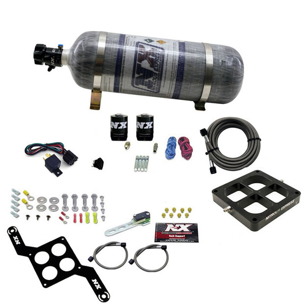 Nitrous Express - DOMINATOR SINGLE ENTRY BILLET CROSSBAR STAGE 6 (50-300HP) W/ COMPOSITE BOTTLE - 63070-12