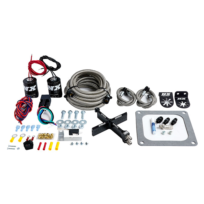 Nitrous Express - 4500 Covert Crossbar Plate System Stage 6 50-300Hp (No Bottle) - 63071-00
