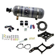 Nitrous Express - 4150 SINGLE ENTRY CROSSBAR PLATE SYSTEM PRO POWER(100-500HP) W/COMPOSITE BOTTLE - 63540-12