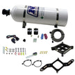 Nitrous Express - 4150 SINGLE ENTRY CROSSBAR PLATE SYSTEM PRO POWER(100-500HP) W/15LB BOTTLE - 63540-15