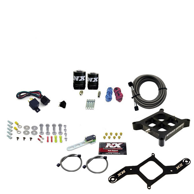 Nitrous Express - 4150 SINGLE ENTRY CROSSBAR PLATE SYSTEM RNC (250-750HP) W/O BOTTLE  - 63840-00