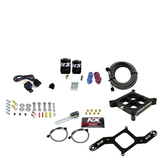 Nitrous Express - 4150 SINGLE ENTRY CROSSBAR PLATE SYSTEM RNC (250-750HP) W/O BOTTLE  - 63840-00