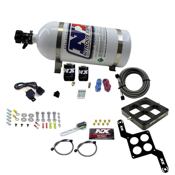 Nitrous Express - DOMINATOR SINGLE ENTRY BILLET CROSSBAR RNC (250-750HP) W/ 10LB BOTTLE - 63870-10
