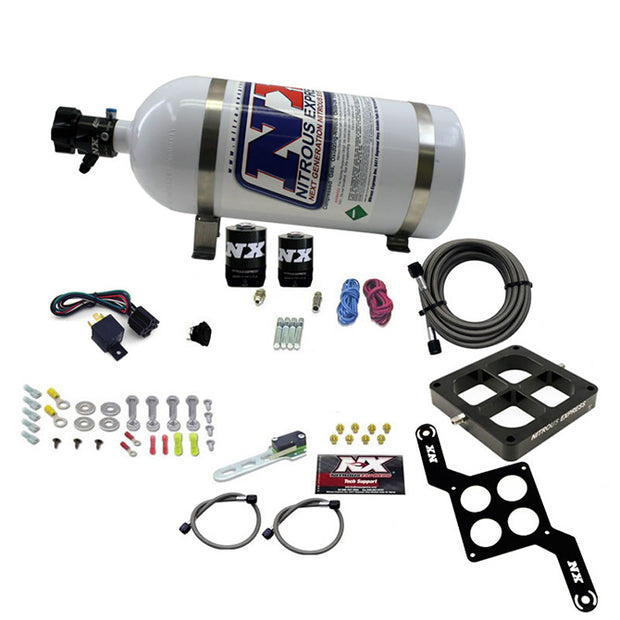 Nitrous Express - DOMINATOR SINGLE ENTRY BILLET CROSSBAR RNC (250-750HP) W/ 10LB BOTTLE - 63870-10