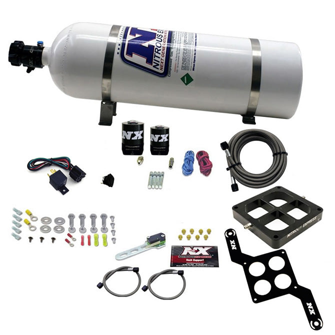 Nitrous Express - DOMINATOR SINGLE ENTRY BILLET CROSSBAR RNC (250-750HP) W/15LBBOTTLE - 63870-15