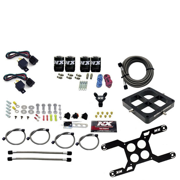 Nitrous Express - Dry Quad Stage Billet Crossbar Plate System 100-2000HP (4500 Flange)-No Bottle - 66447-00