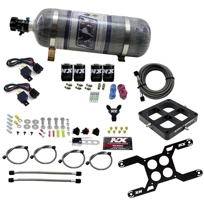 Nitrous Express - DOMINATOR DUAL STAGE BILLET CROSSBAR (50-300 & 100-500HP) W/ COMPOSITE BOTTLE. - 66047-12
