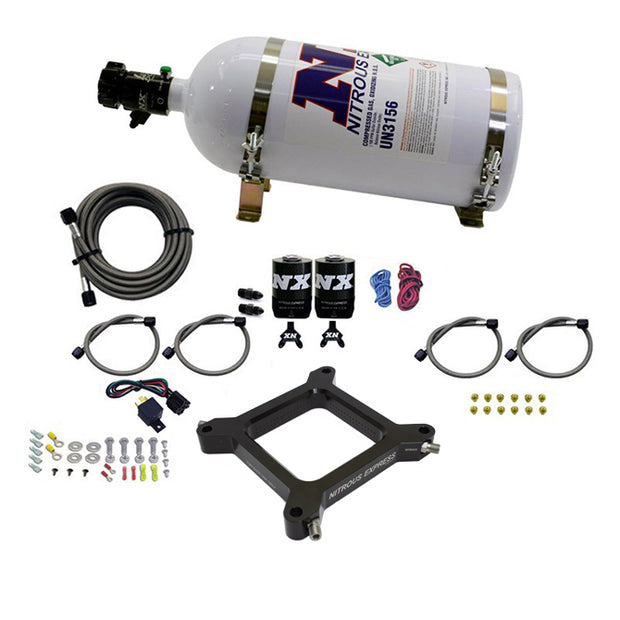Nitrous Express - 4150 Assassin Plate System Pro Power Alcohol 100-500hp (10# Bottle) - 67545-10