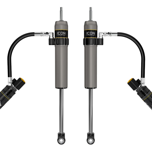 ICON 2023-2025 Ford F-250/F-350 Super Duty 4WD 4.5” Lift Front V.S. 2.5 Aluminum Series Shocks Remote Reservoir W/ CDEV Pair
