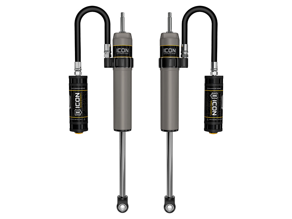 ICON 2023-2025 Ford F-250/F-350 Super Duty 4WD 4.5” Lift Front V.S. 2.5 Aluminum Series Shocks Remote Reservoir Pair