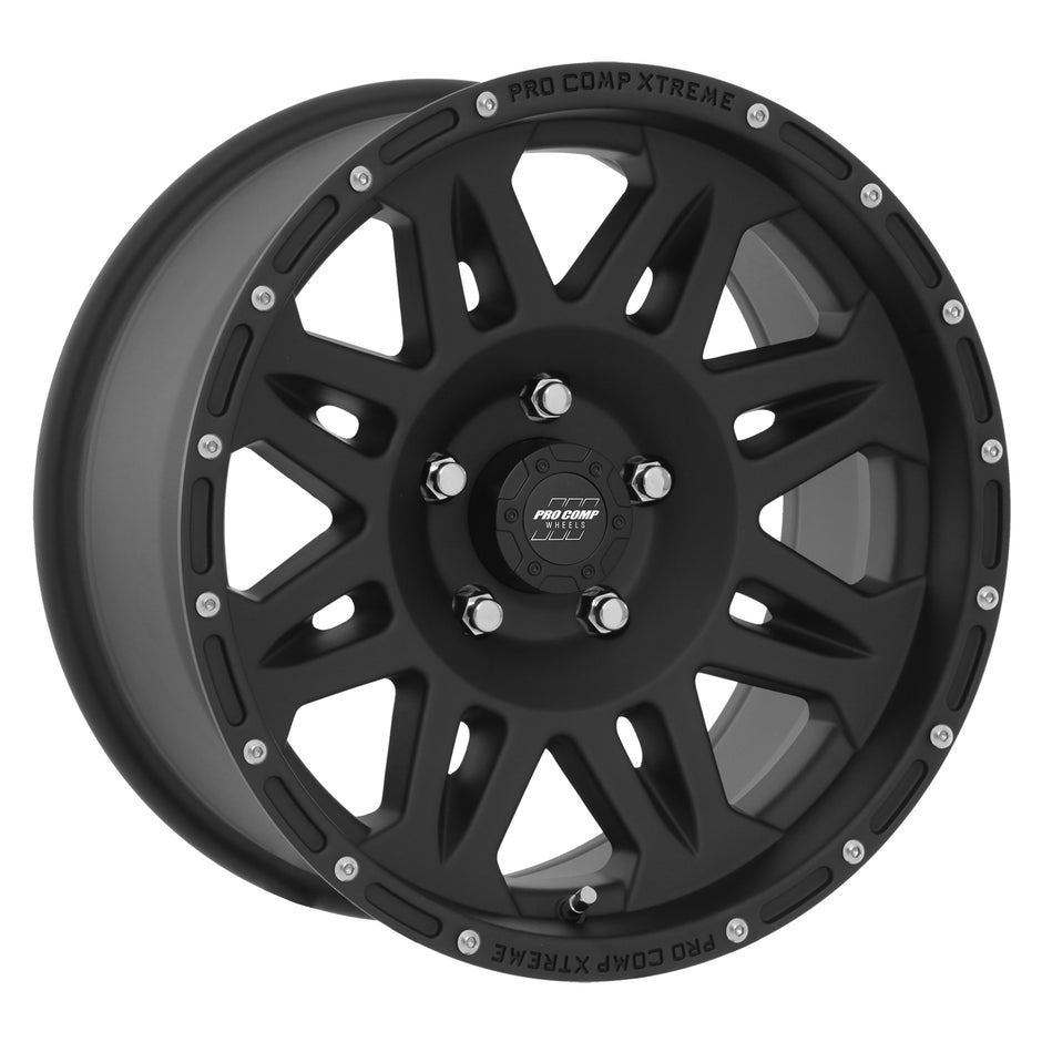 Torq Matte Black 17x9 5x5 4.75BS Offset -6mm Cap P/N 8327041