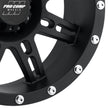 Stryker Matte Black 20x9 6x135 5BS Offset 0mm Cap P/N 703165500
