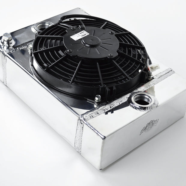 The KING Cooler - Ultimate Drag Race Radiator W/ SPAL Fan & Mounting Kit