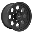 Vintage Matte Black 16x8 6x5.5 4BS Offset -12mm Cap P/N 8425041