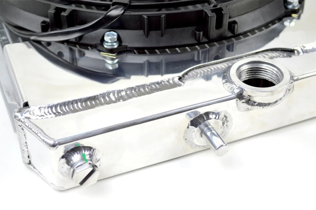 Mitsubishi Evo 7/8/9 Full Size Slim All-Aluminum Radiator W/ 12in SPAL Fan