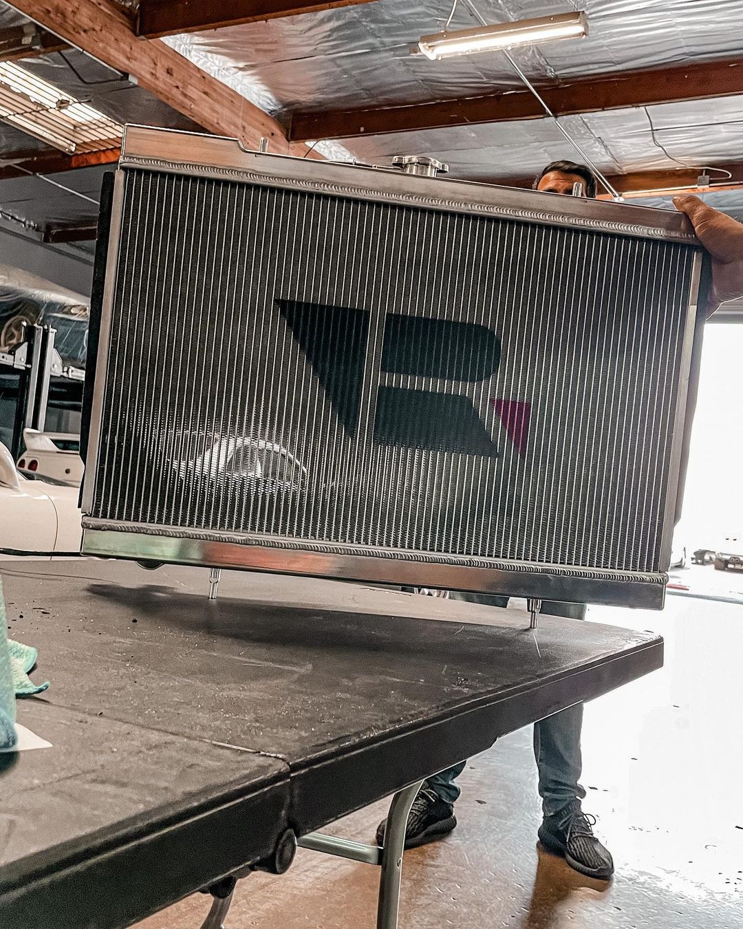 R32 Skyline GT-R/GTS Full Billet Aluminum High-Performance Radiator - Raw Billet