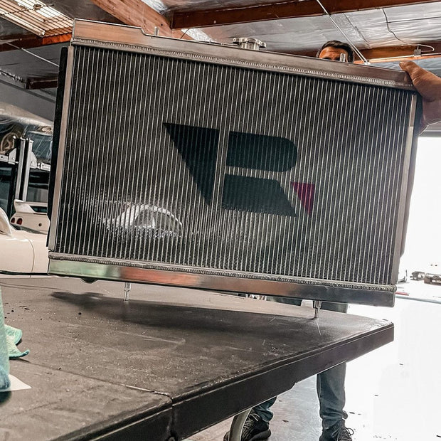 R32 Skyline GT-R/GTS Full Billet Aluminum High-Performance Radiator - Raw Billet