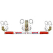 7000 Dual Stabilizer Kit With White Cylinders And Red Boots.