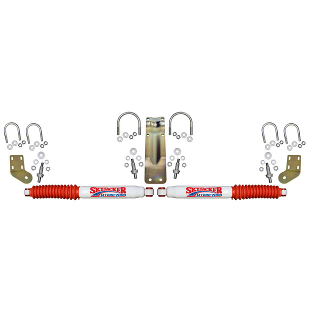 7000 Dual Stabilizer Kit With White Cylinders And Red Boots.