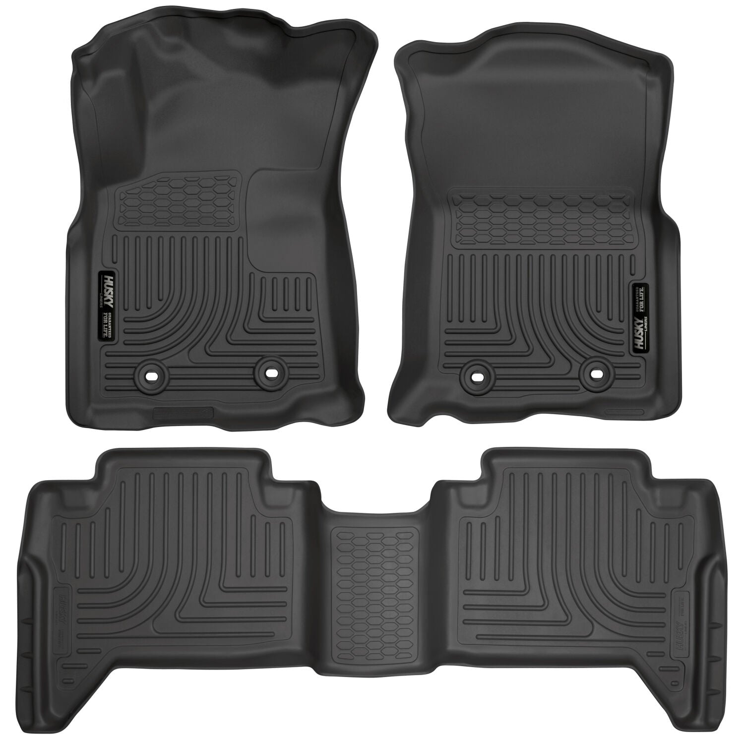 Weatherbeater Front And Second Seat Floor Liner Set; Black 93941