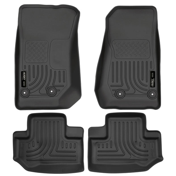 Weatherbeater Front And Second Seat Floor Liner Set; Black 93951