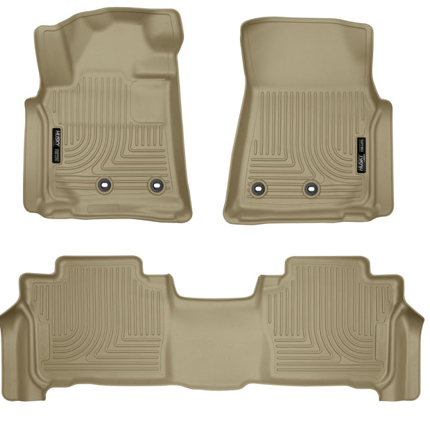 Weatherbeater Front And Second Seat Floor Liner Set; Black 96601