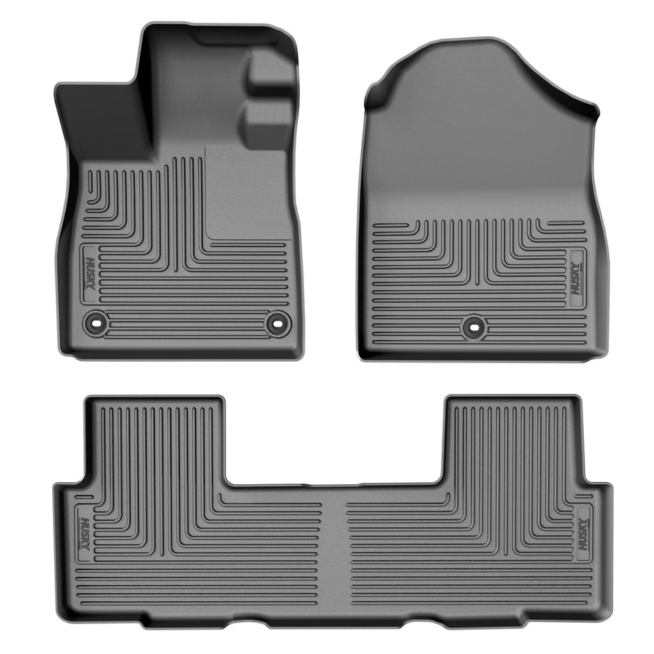 Weatherbeater Front And Second Seat Floor Liner Set; Black 96131