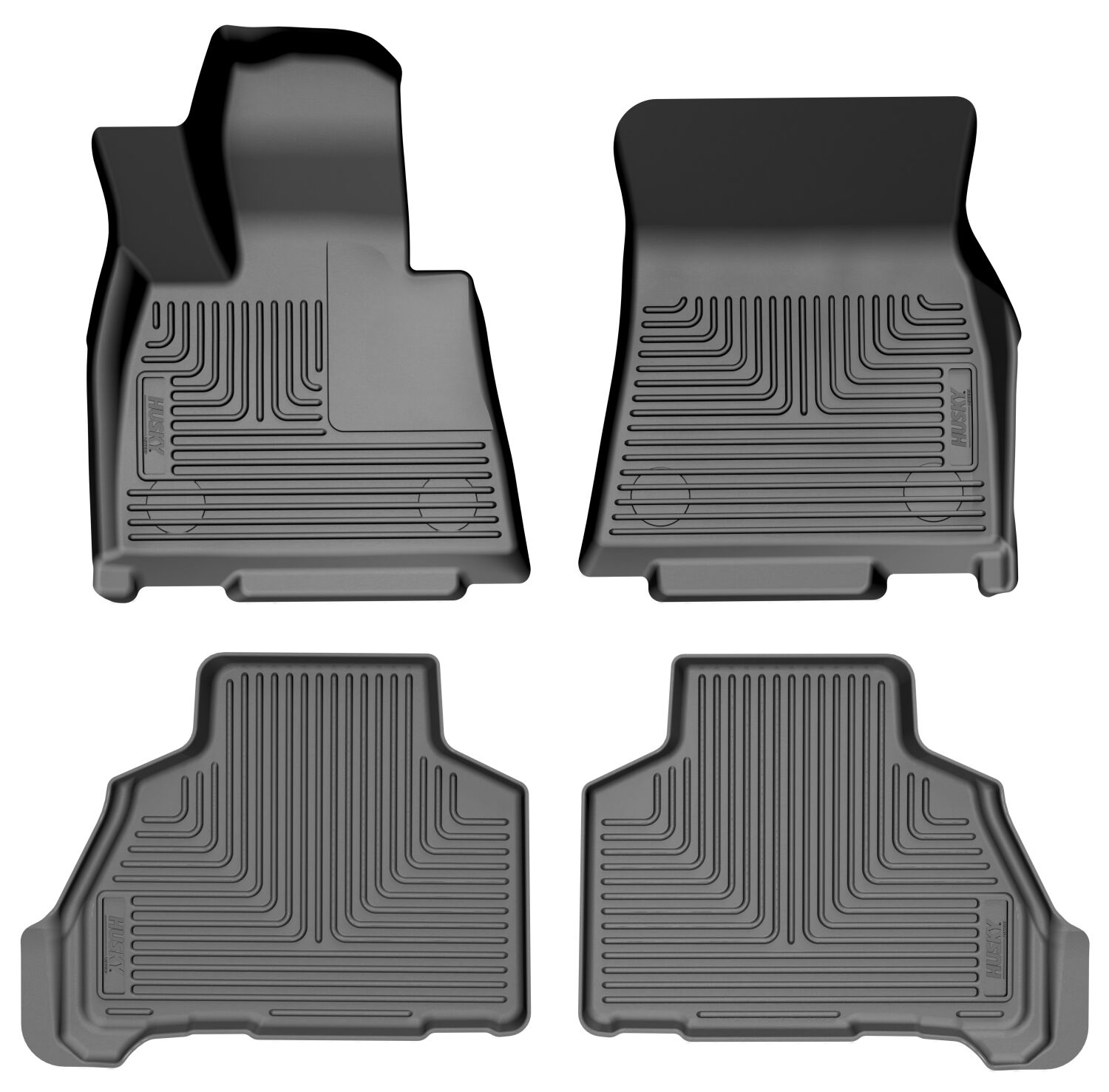 Weatherbeater Front And Second Seat Floor Liner Set; Black 96161
