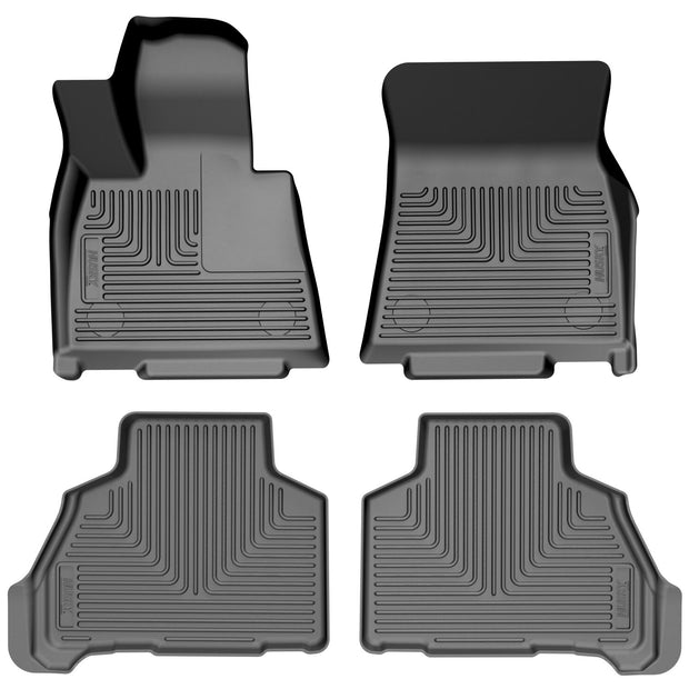 Weatherbeater Front And Second Seat Floor Liner Set; Black 96161