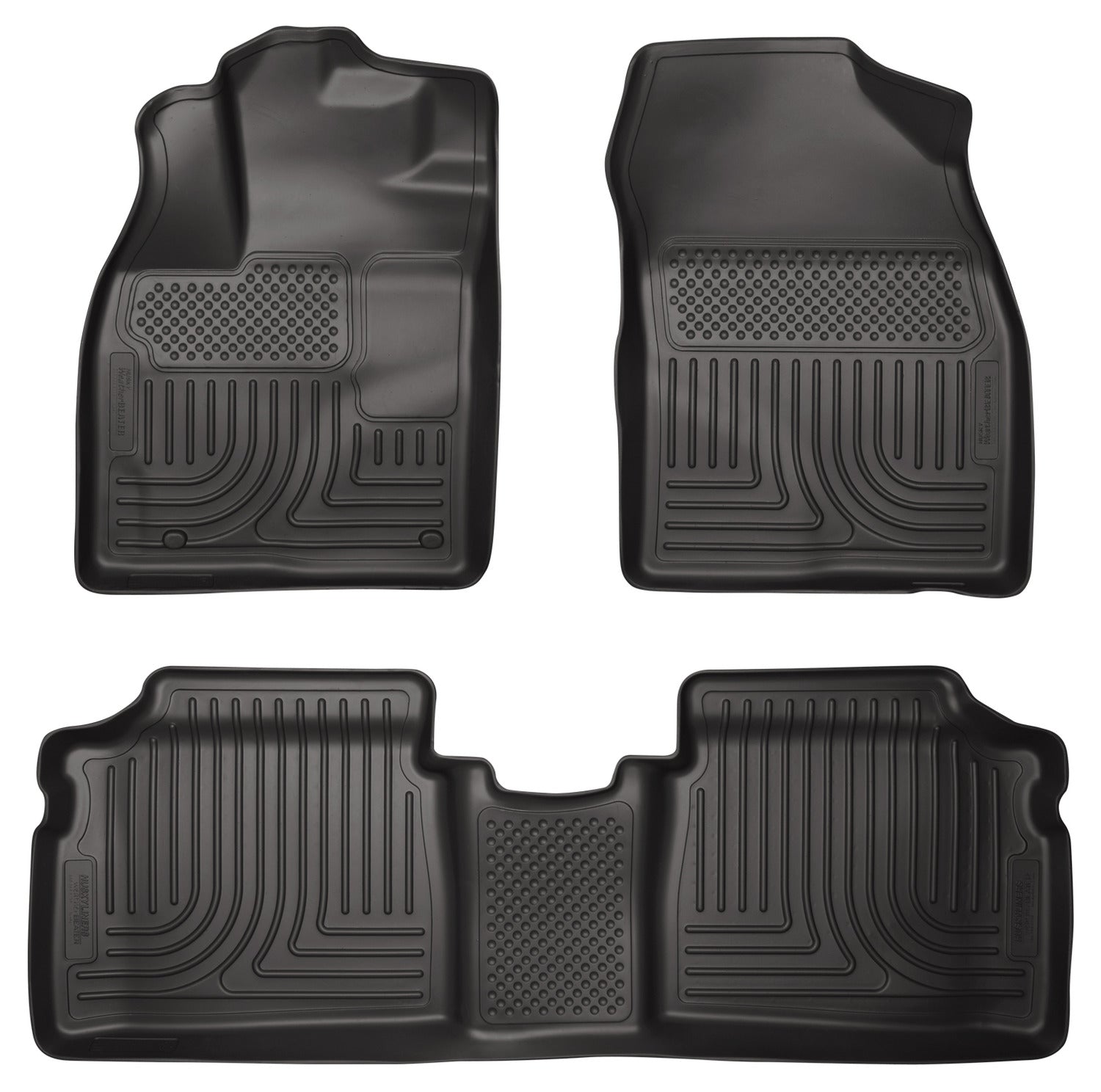 Weatherbeater Front And Second Seat Floor Liner Set; Black 96211