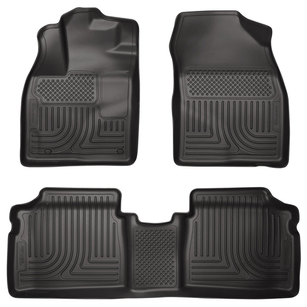 Weatherbeater Front And Second Seat Floor Liner Set; Black 96211