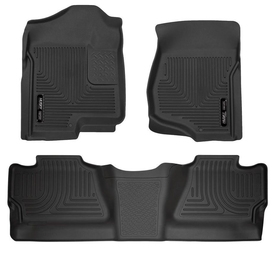 Husky Liners Weatherbeater - Front & 2nd Seat Floor Liners (Footwell Coverage) 98201