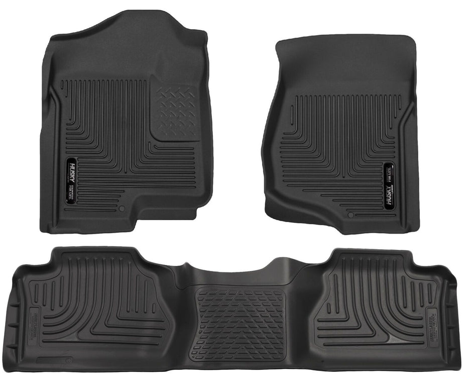 Husky Liners Weatherbeater - Front & 2nd Seat Floor Liners (Footwell Coverage) 98211