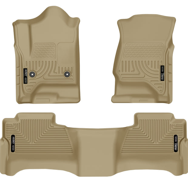 Husky Liners Weatherbeater - Front & 2nd Seat Floor Liners (Footwell Coverage) 98233
