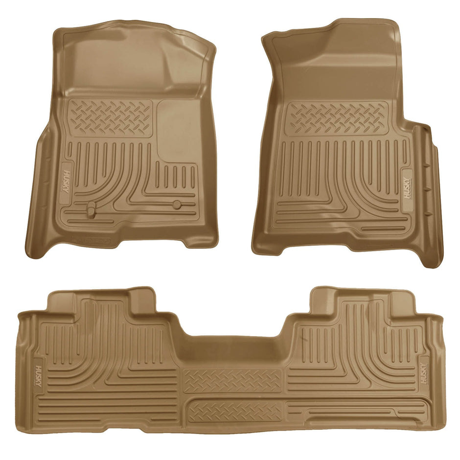 Husky Liners Weatherbeater - Front & 2nd Seat Floor Liners (Footwell Coverage) 98343