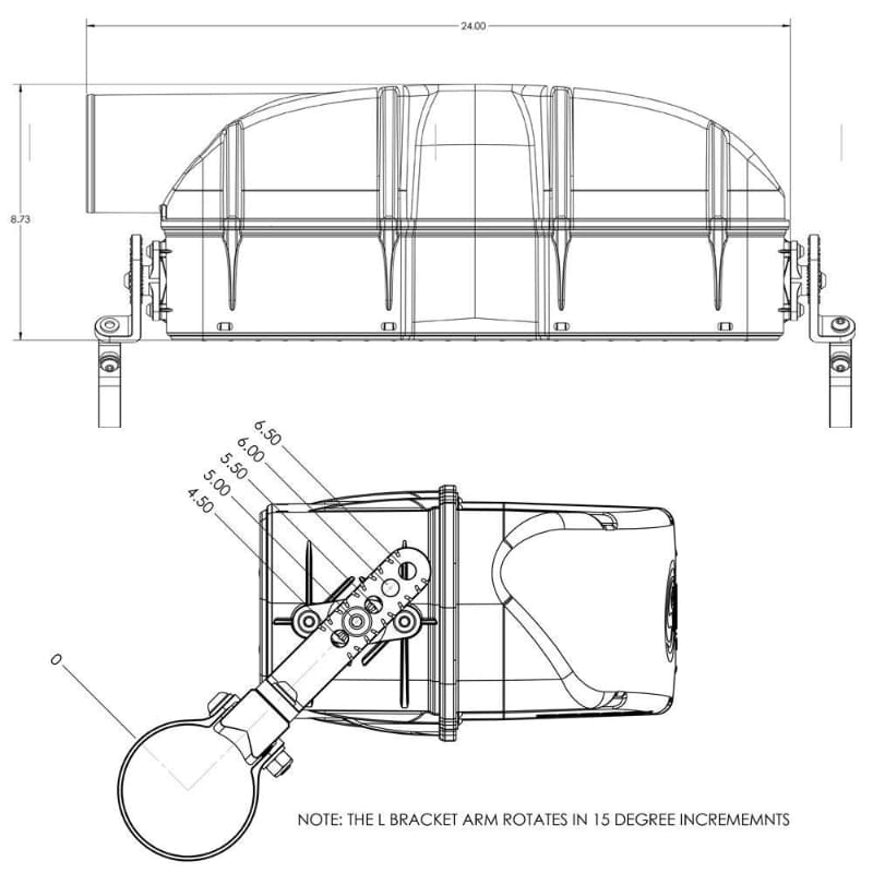 Diagram of a Particle Separator for 2024-2025 Polaris RZR XP 1000 - S&B