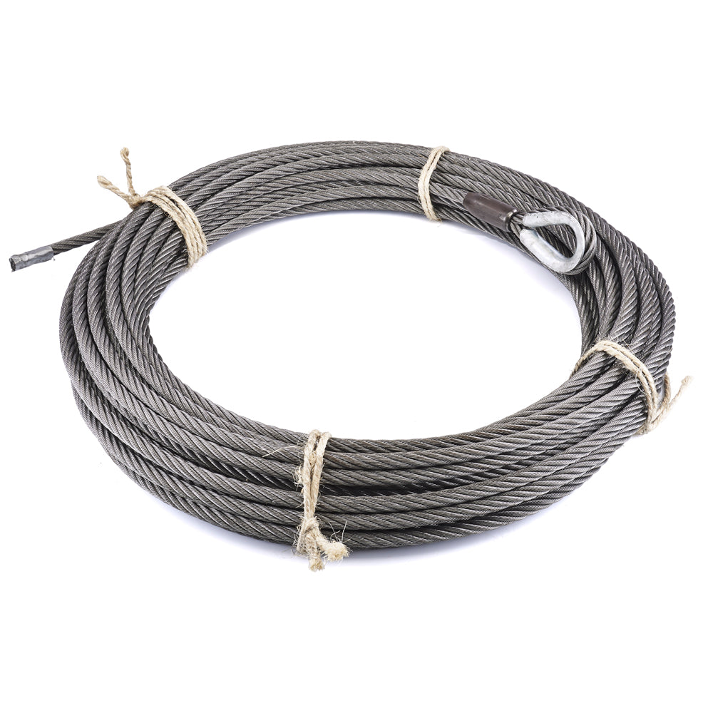 Replacement Steel Winch Rope - 9/16 In X 140 Ft  EIPS