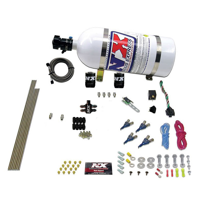 Nitrous Express - 4-CYL GAS (100-150-200-250HP) WITH 10LB BOTTLE - 80004-10